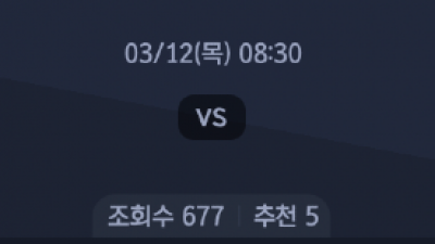 3월 12일 NBA 6경기