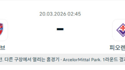 3월 20일 UEFA 컨버런스 리그 8경기