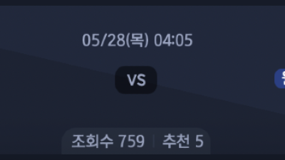 5월 28일 MLB 5경기